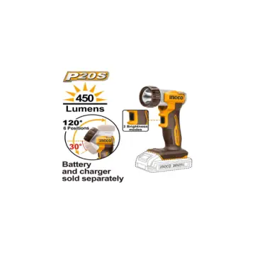 Linterna 450ln 20V sin bateria