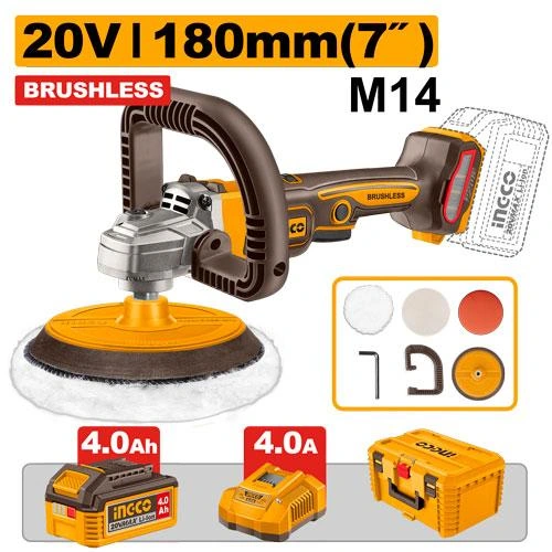 Lustrapulidora BL 20V c/1 bateria de 4a y cargador APLI20188 herramienta disponible en RCS Santa Cruz