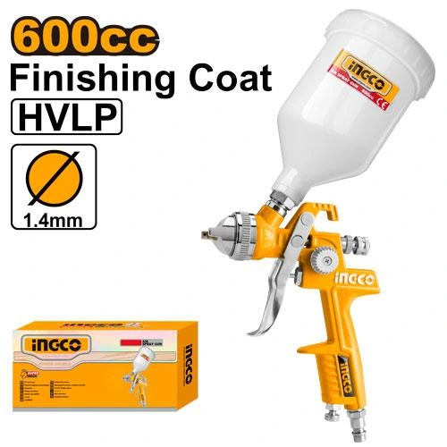 Pistola para pintar a aire-600cc hlv- boquilla 1,4mm- presion req 2-4 bar ASG1061 herramienta disponible en RCS Santa Cruz