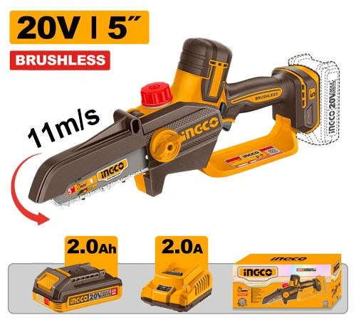 Sierra de mano 20V BL de 5" con una bateria de 2a y cargador CGSLI20561 herramienta disponible en RCS Santa Cruz