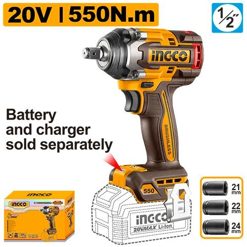 Llave de impacto 550n BL sin bateria CIWLI20551 herramienta disponible en RCS Santa Cruz