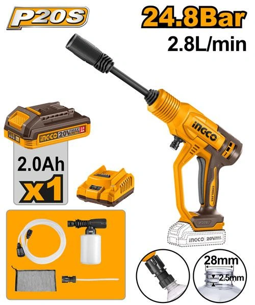 Hidrolavadora 20V con 1 bateria de 2a y cargador CPWLI20362 herramienta disponible en RCS Santa Cruz