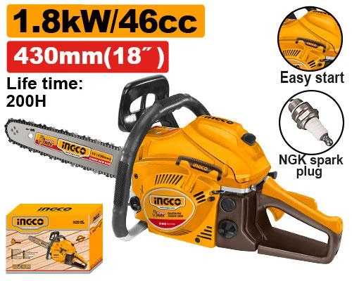 Motosierra a gasolina de 46cc espada 18" GCS5451811 herramienta disponible en RCS Santa Cruz