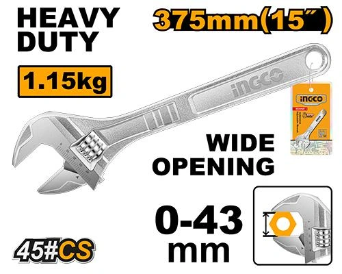 Llave crecen 15" HADW131152 herramienta disponible en RCS Santa Cruz