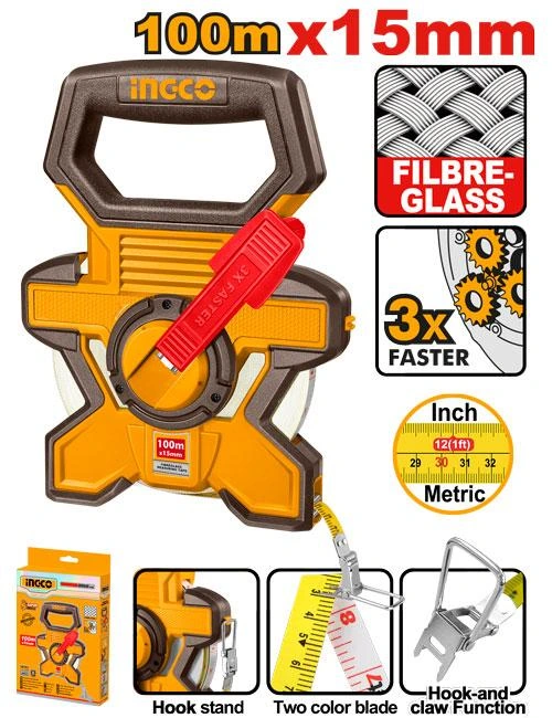 Flexometro 100m-15mm HFMT18100 herramienta disponible en RCS Santa Cruz