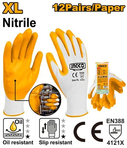 Guante palma de nitrilo HGNG01 herramienta disponible en RCS Santa Cruz