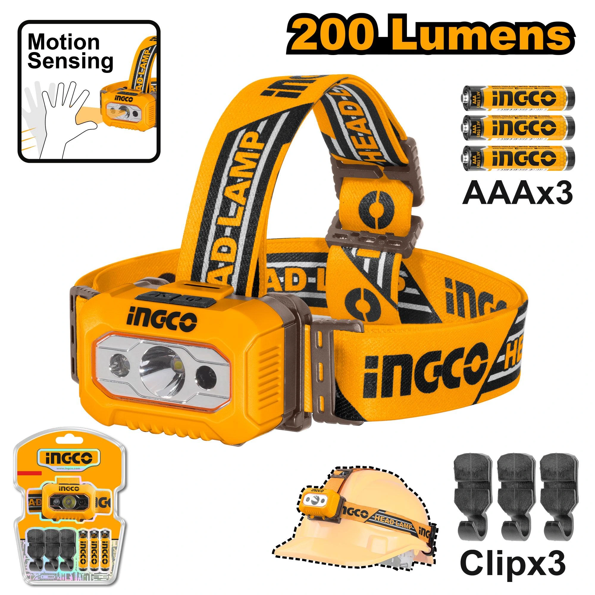 Linterna de cabeza para pila 3a 200ln HHL013AAA8 herramienta disponible en RCS Santa Cruz