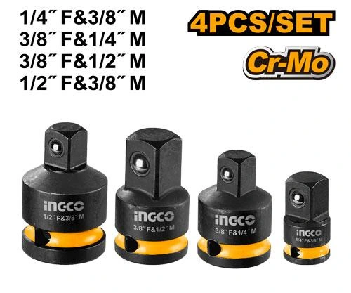 Kit de 4 piezas de adaptadores para llave de impacto HKISAD12438 herramienta disponible en RCS Santa Cruz