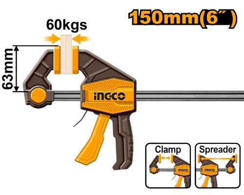 Prensa rapida 6" HQBC01601 herramienta disponible en RCS Santa Cruz