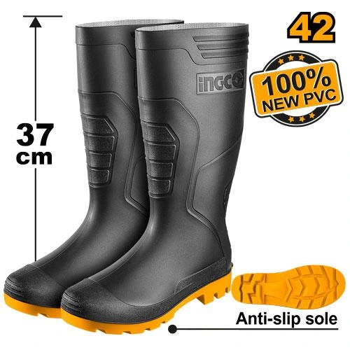 Bota de goma numero 42 -negra - caña de 37cm SSH092LYB.42 herramienta disponible en RCS Santa Cruz